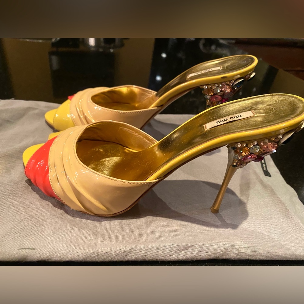 Miu Miu Sandals with crystal embellishments